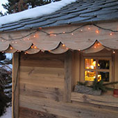 Le Chalet la nuit