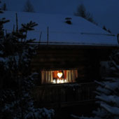 Le Chalet la nuit